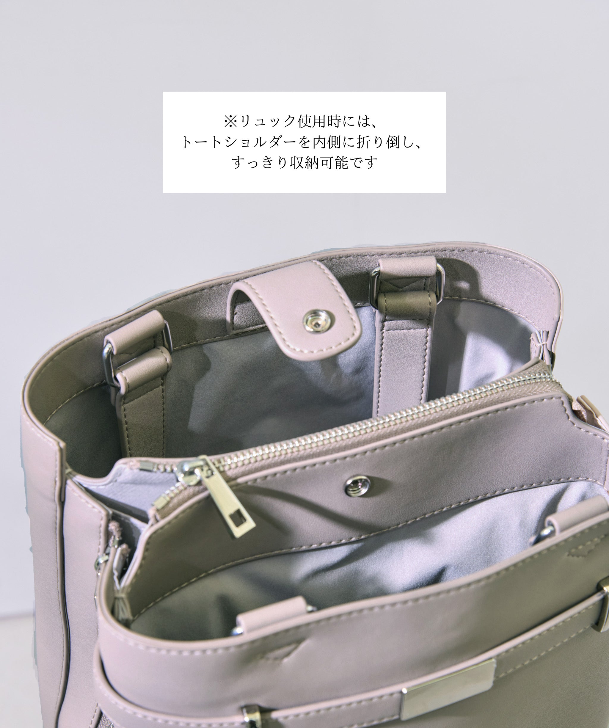 エパール A'pearl 2way Work Bag Ash Gray　完売品 2way Work Bag – A'pearl（エパール）