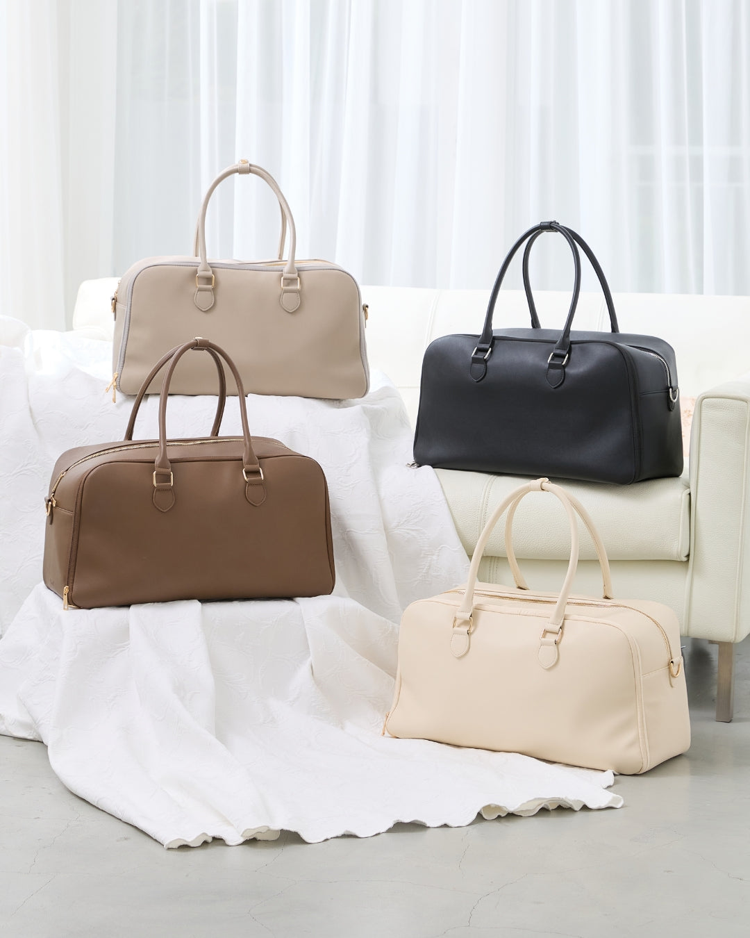 A'pearl エパール3way Boston Bagグレージュ 8/31まで予約受付中】3way Boston Bag – A'pearl（エパール）