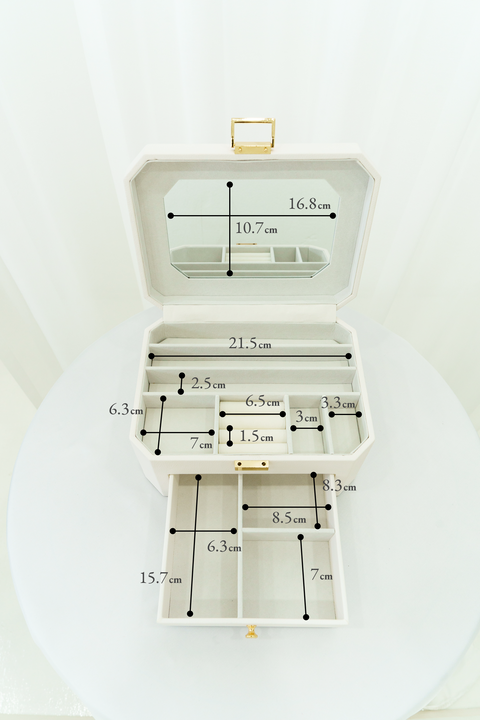 A'pearl エパール ジュエリーボックス ホワイト×ゴールド A'pearl jewelry box – A'pearl(エパール)