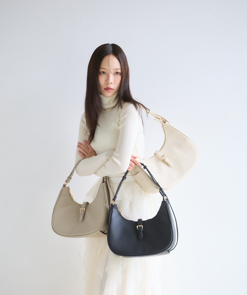 Restock】3way Shoulder Moon Bag – A'pearl(エパール) Restock】3way Shoulder Moon Bag – A'pearl(エパール)